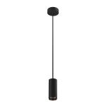 SLV Numinos Phase S Pendant Aluminium Black 10.42W 980lm 60D - 927 Extra Warm White | Best Colour Rendering - Dimmable 
