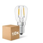 Multipack 10x Osram Special T LED E14 Tubular Filament Clear 1.6W 70lm - 824 Extra Warm White | Replaces 5W