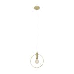 Eglo Pendant Manizales Steel Gold | IP20 - Suitable for 1x E27 