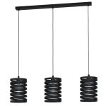 Eglo Pendant Cremella Steel Black | Suitable for 3x E27