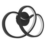 Eglo Wall Light Gianella Steel Black 14.5W 1400lm - 830 Warm White