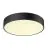 SLV Medo Pro 40 Wall and Ceiling Light Aluminium Black Round 19W 2500lm - 930-940 CCT | IP50 - Best Colour Rendering - Dali Dimmable 