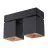 D'Lite Ceiling Light Kubo Aluminium Black | IP20 - Suitable for 2x GU10 