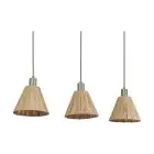 Ledvance LED Pendant Decor Raffia Linear Brown | Suitable for 3x E27