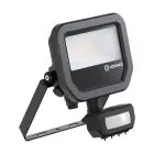 Ledvance LED Floodlight Aluminium Black 8W 1100lm 100D - 830 Warm White | IP65 - Motion And Light Sensor - Symmetrical