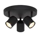 D'Lite Ceiling Light Trop Metal Sandy Black | Suitable For 3x GU10