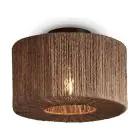 Good&Mojo Ceiling Light Iguazu Jute Brown | Suitable for 1x E27 