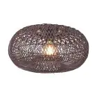 Good&Mojo Ceiling Light Arizona Rattan Burgundy S | Suitable for 1x E27 