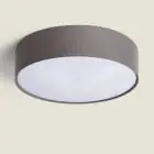 Bright Choice LED Ceiling Round Textile Grey | 500mm - Suitable for 3x E27 – Max 40W
